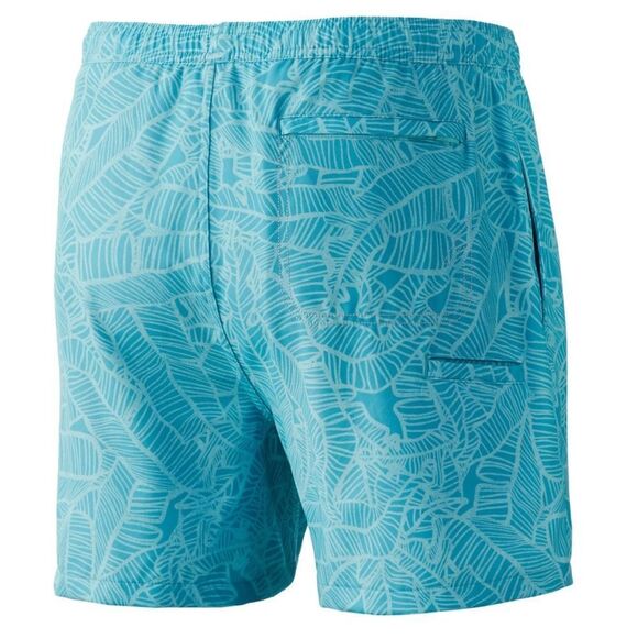 Huk Men's NWT Linear Leaf Lined Volley - Beach Glass - Picture 8 of 8